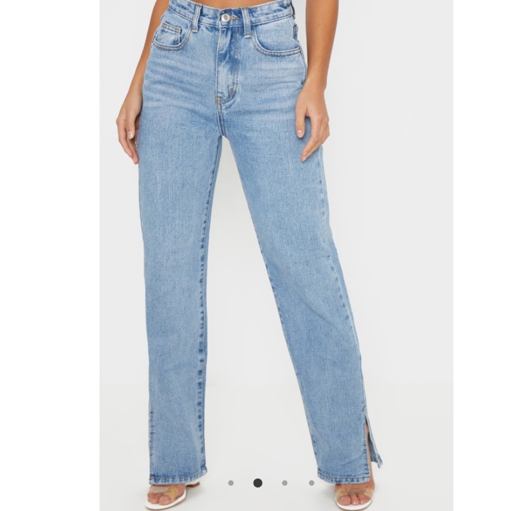 Petite Split hem jean